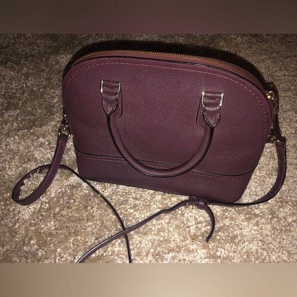 Kate Spade New York McCall Street Carli Satchel In Burgundy Ready For Fall - Picture 4 of 12